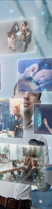 Person Working With Floating Screens (1)
